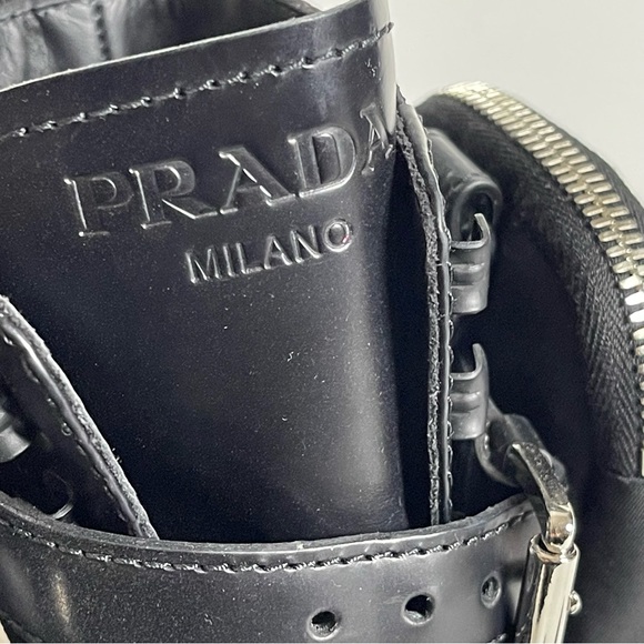 Prada Monolith brushed leather and nylon boots - Picture 7 of 15